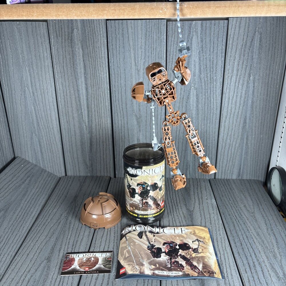 LEGO BIONICLE: Toa Onwea (8604) Toa Onewa Complete- W/ Canister & MANUAL